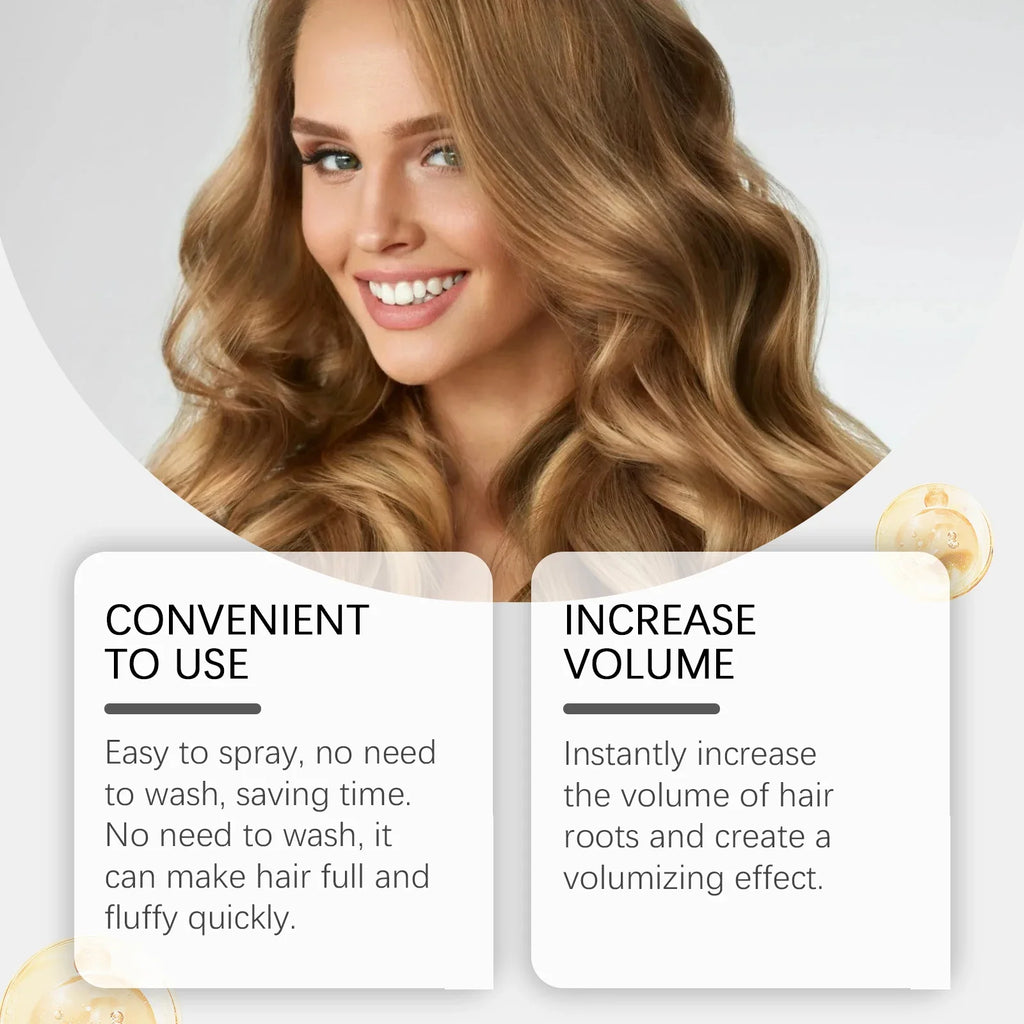 Hoegoa Hair Dry Spray Volumizing Refreshing Oil Control Non-irritating Scalp Care Smoothing Fresh Fragrance Dry Hair Spray