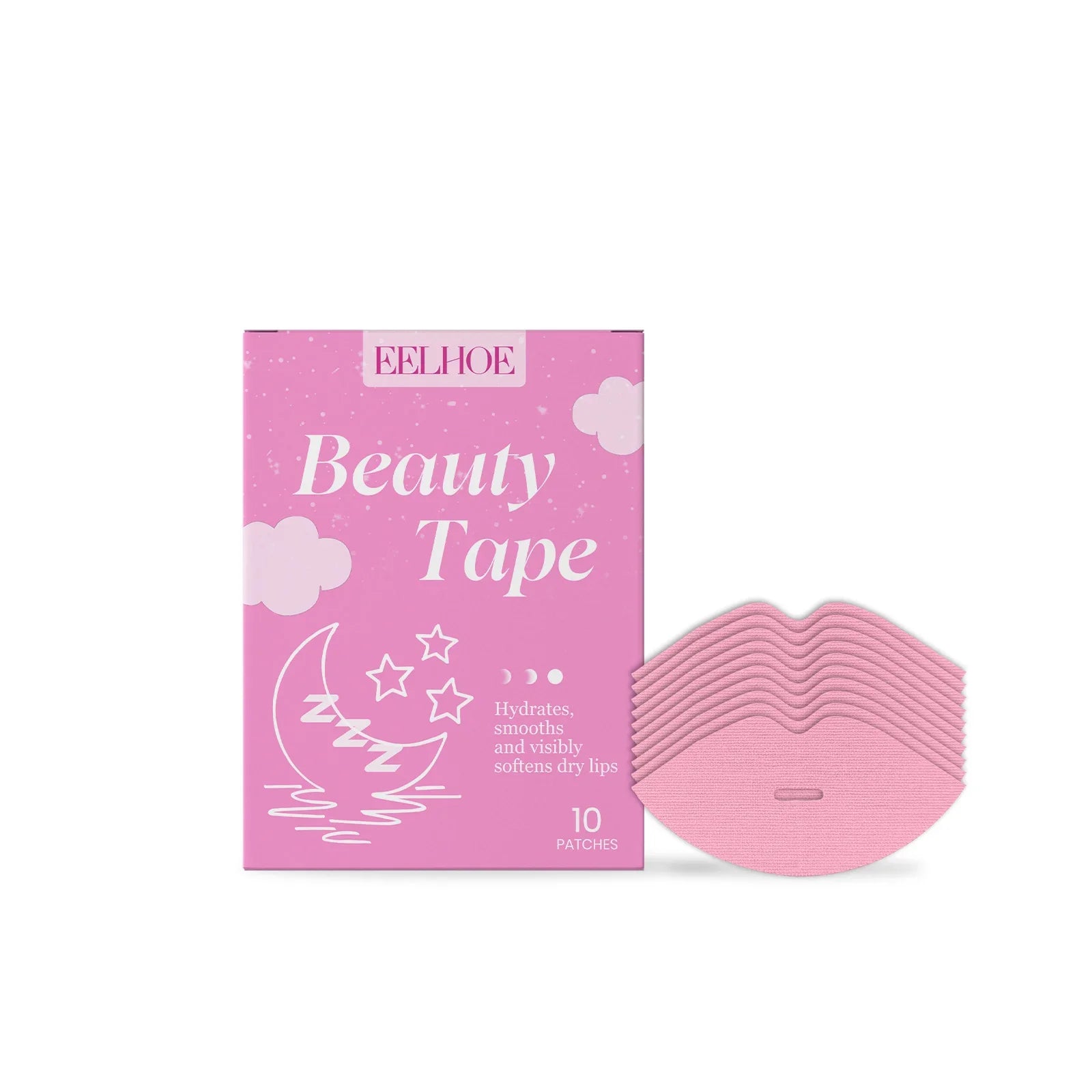 Eelhoe 10pcs Lip Plumping Care Patches Nourish Lips Soften Dead Skin Anti Cracking Skin Lip Exfoliating Hydrating Lip Mask