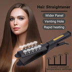 Hair straightener with four-speed temperature adjustment, straightener and curler two-in-one, Mother's Day Christmas Gifts