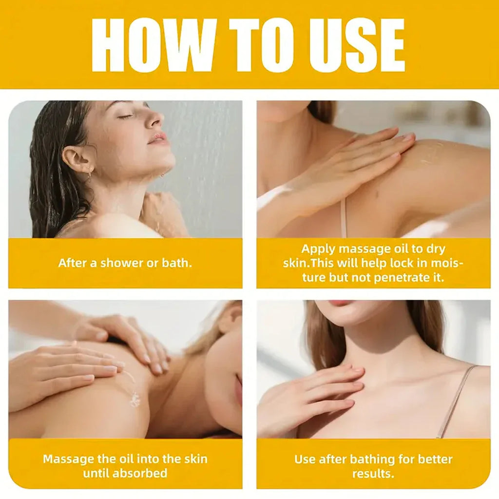 Nourishing Body Oil with Pineapple Honey Fragrance - Hydrates & Softens Skin, Lightweight Moisture for Fall & Winter Care