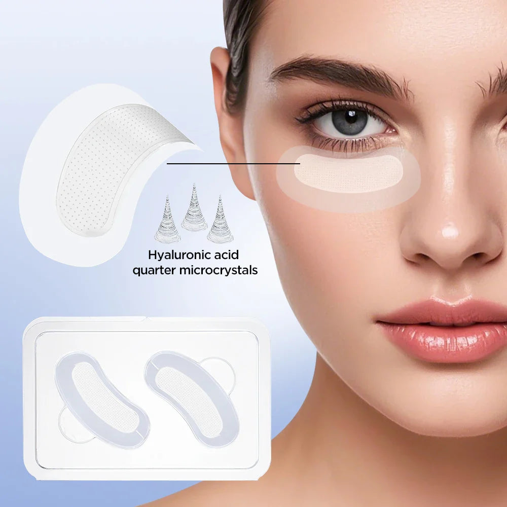 6/8/10 Pairs Microneedle Eye Patches Mask Korean Skin Care Hyaluronic Acid for Anti Wrinkle Aging Dark Circle Eyes Mask