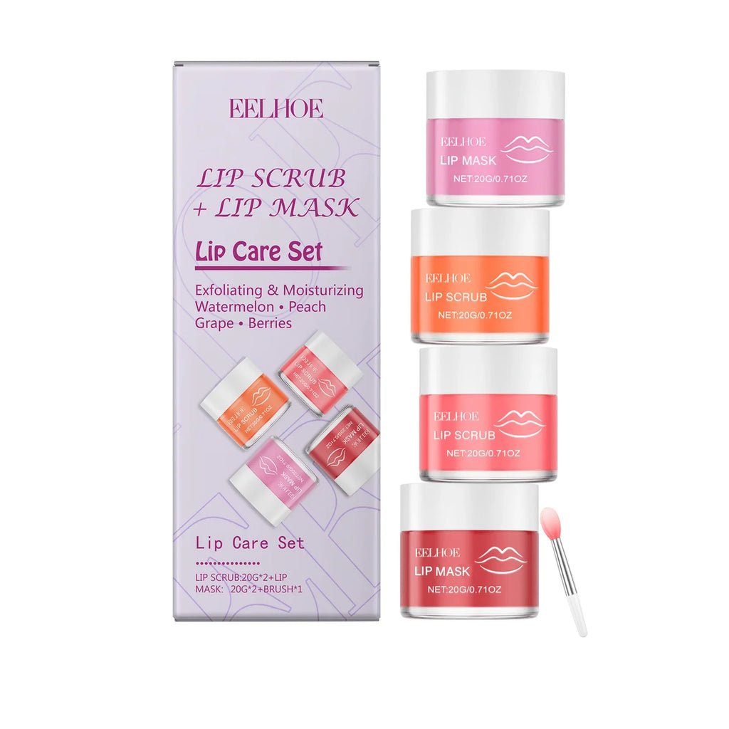 EELHOE Nourishing Lip Care Set Gentle Hydration Deep Moisturizing Anti Drying And Crack Nourishing Lips Soft And Gentle Lips