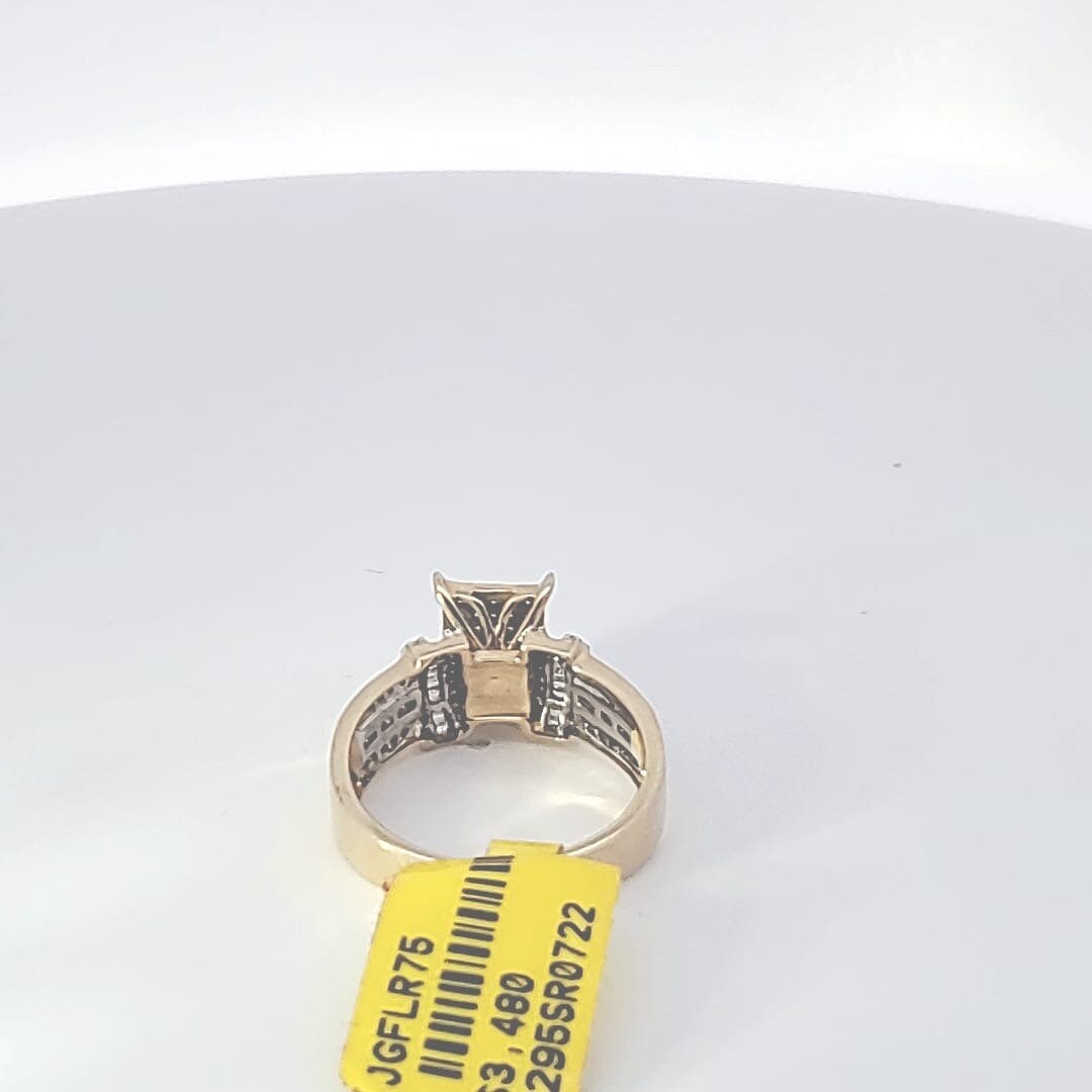 Female Diamond Ring-Gold with Natural Diamonds,14k Solid Yellow Gold Diamond Ring,Natural Diamond Ring in White Gold with Diamond