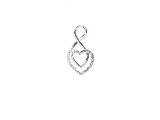 10 Karat Gold Natural Diamond Heart Pendant .Hip Hop pendant.Diamond Pendant, Natural Diamond Gold Pendant