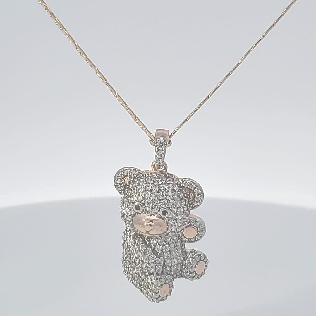 14 karat Gold Fill Lettle Teddy Bear Pendant.Gold Jewellery