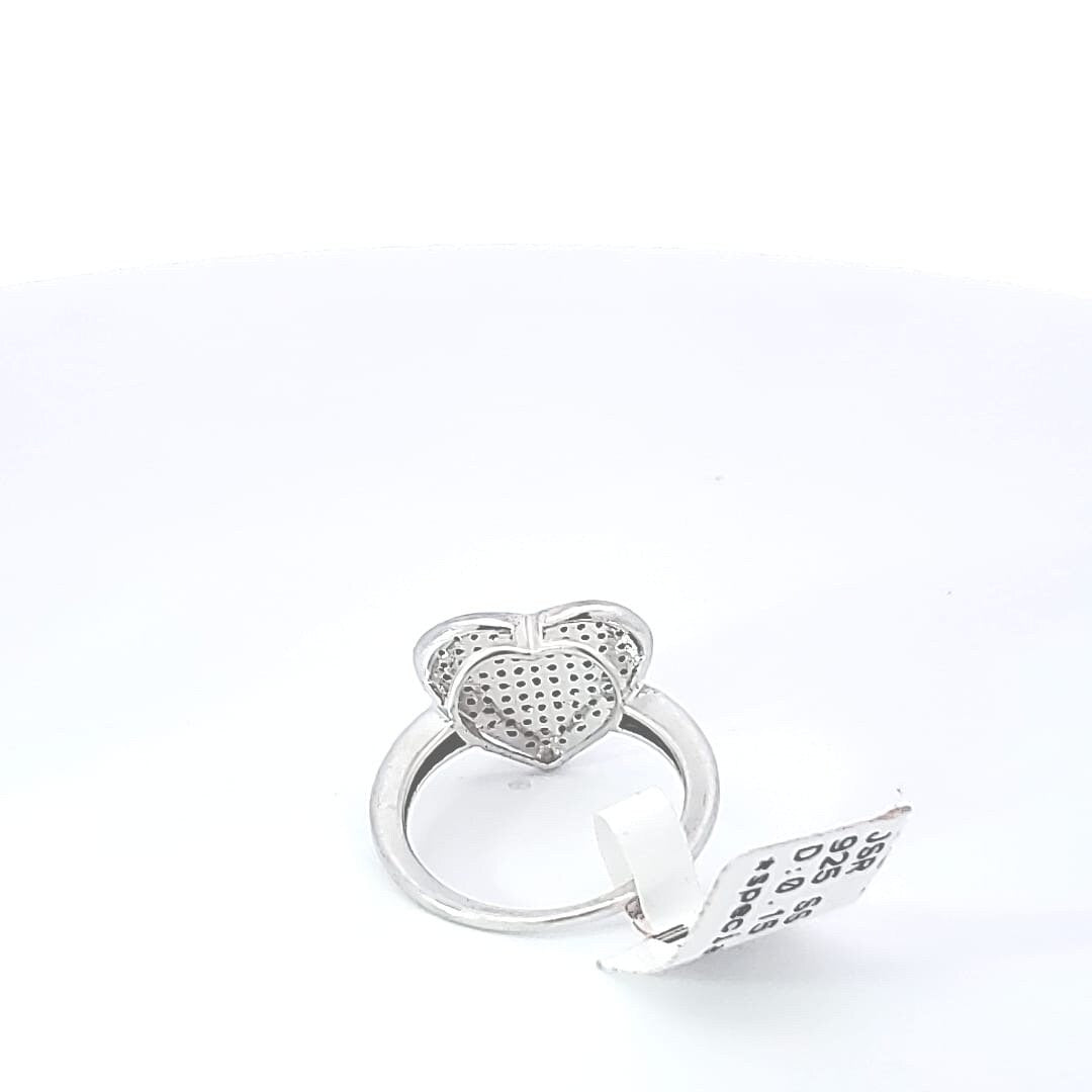 S925 Silver Heart shape Solitaire CZ Engagement Ring GWR958, Gift for Her, Luxurious Engagement Ring