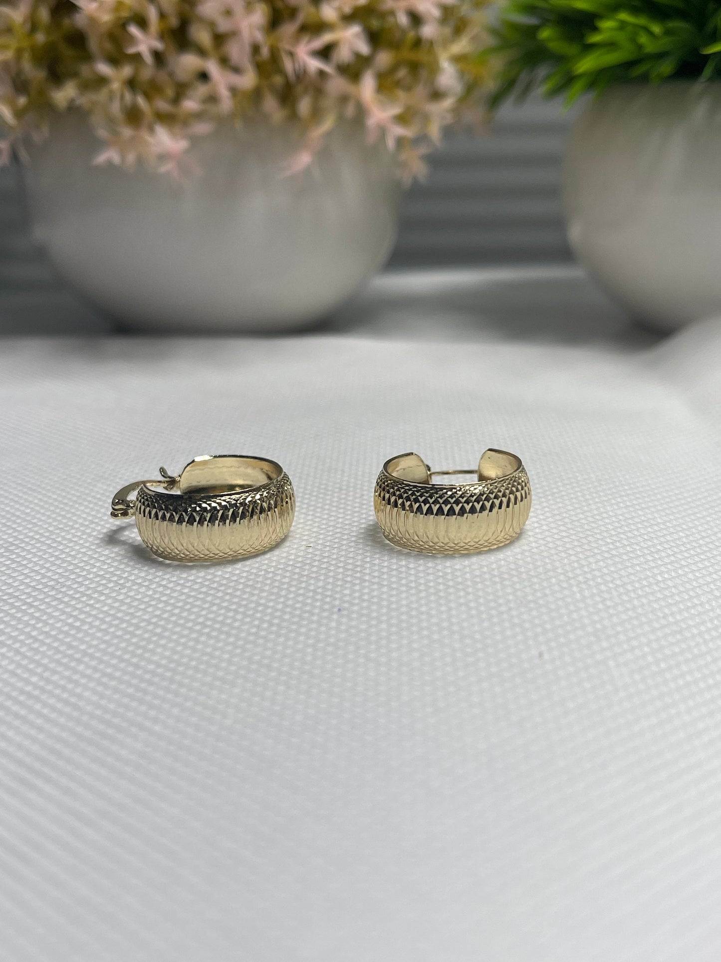 14K Gold Filled Thick Hoops - Gold Thick Hoop Earrings - Simple Thick Hoops