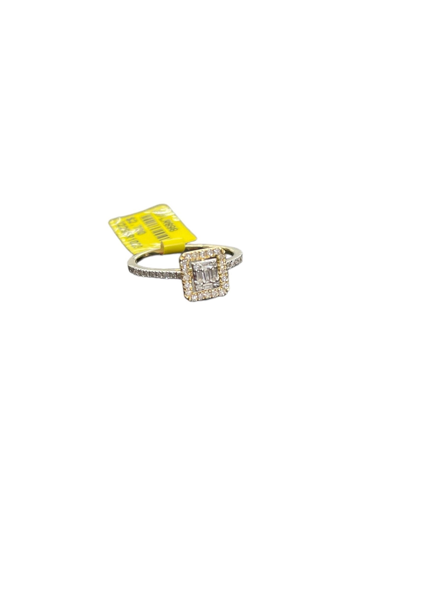 Natural gold and diamonds female ring