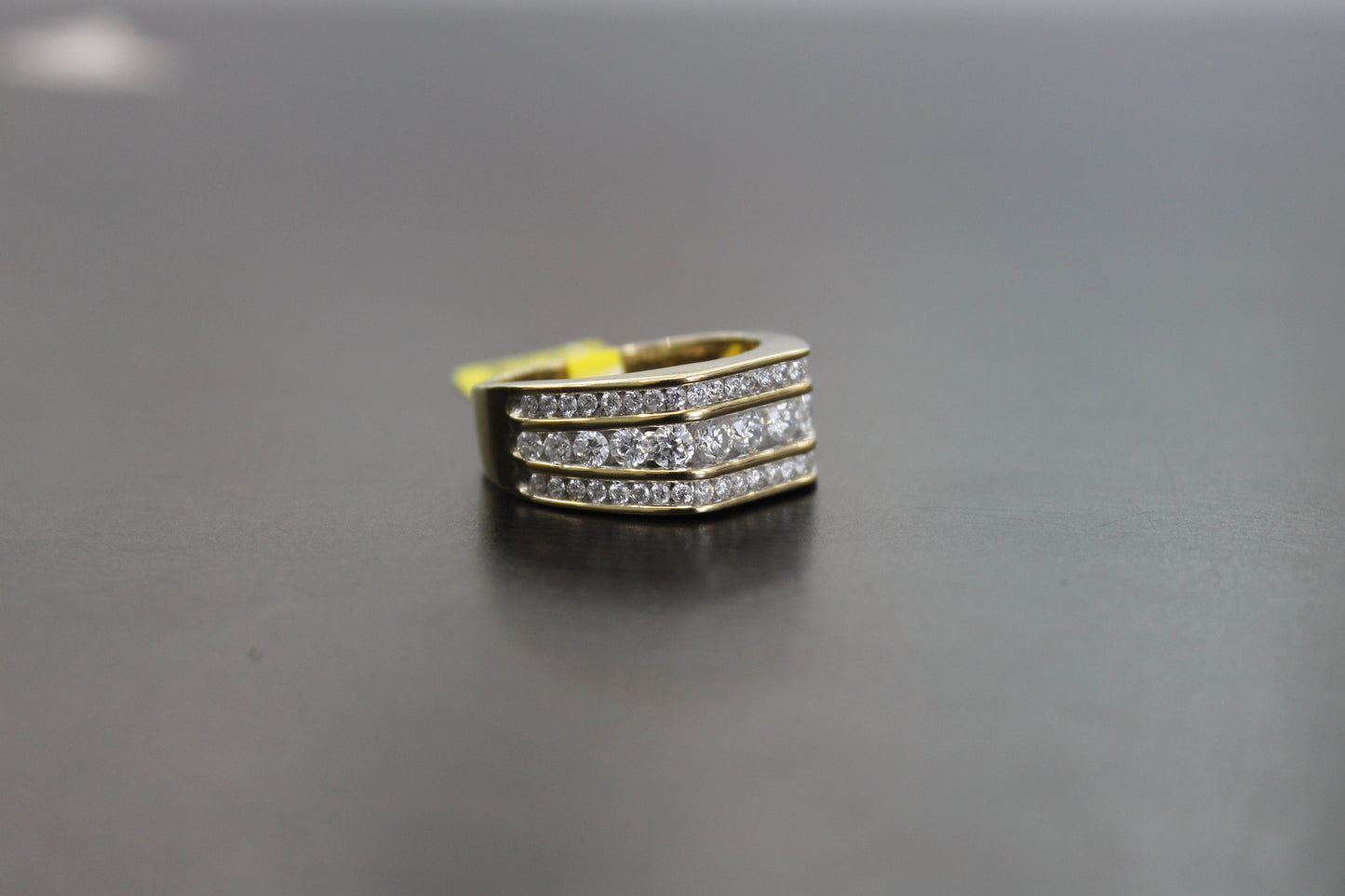 Natural Gold and Diamonds Mens princes Ring