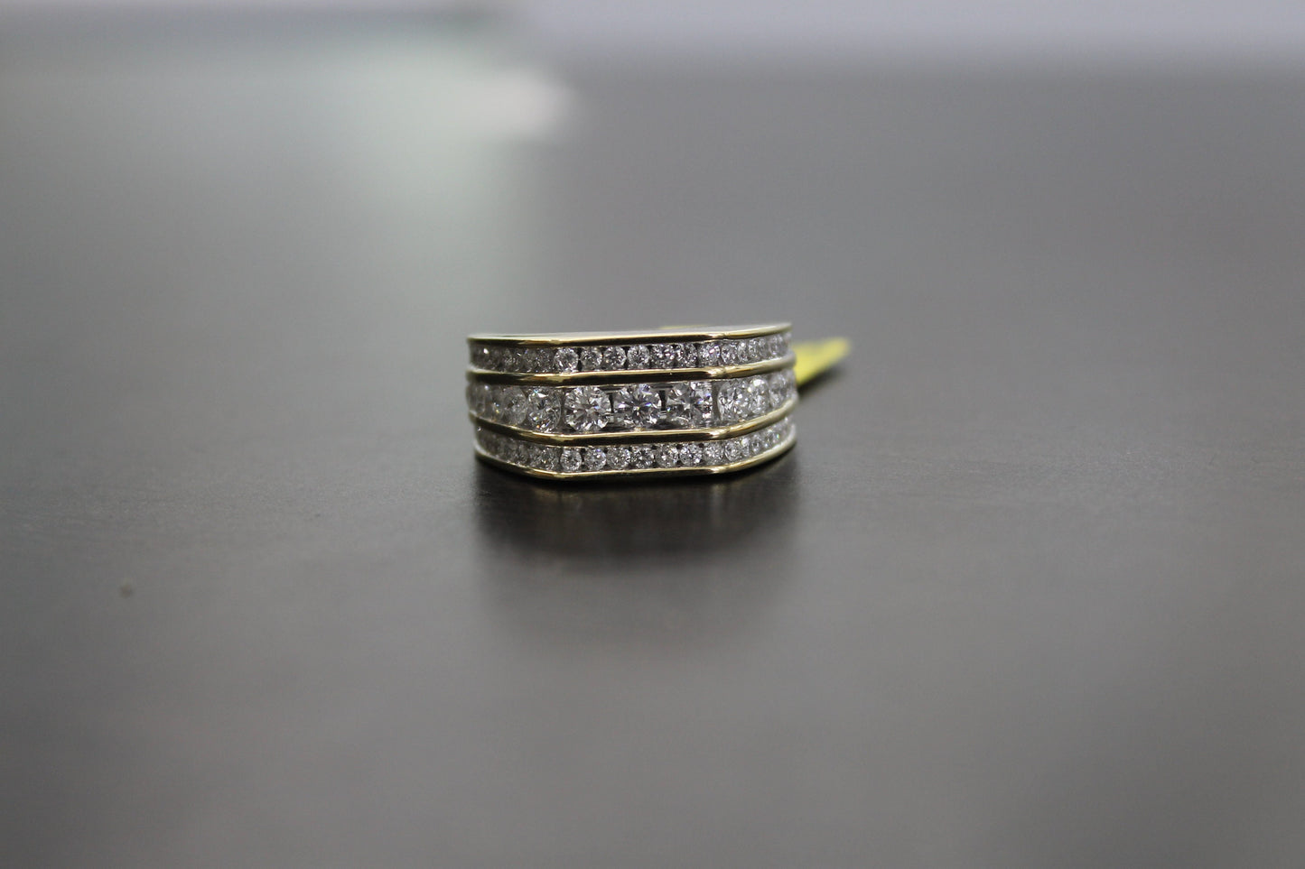 Natural Gold and Diamonds Mens princes Ring