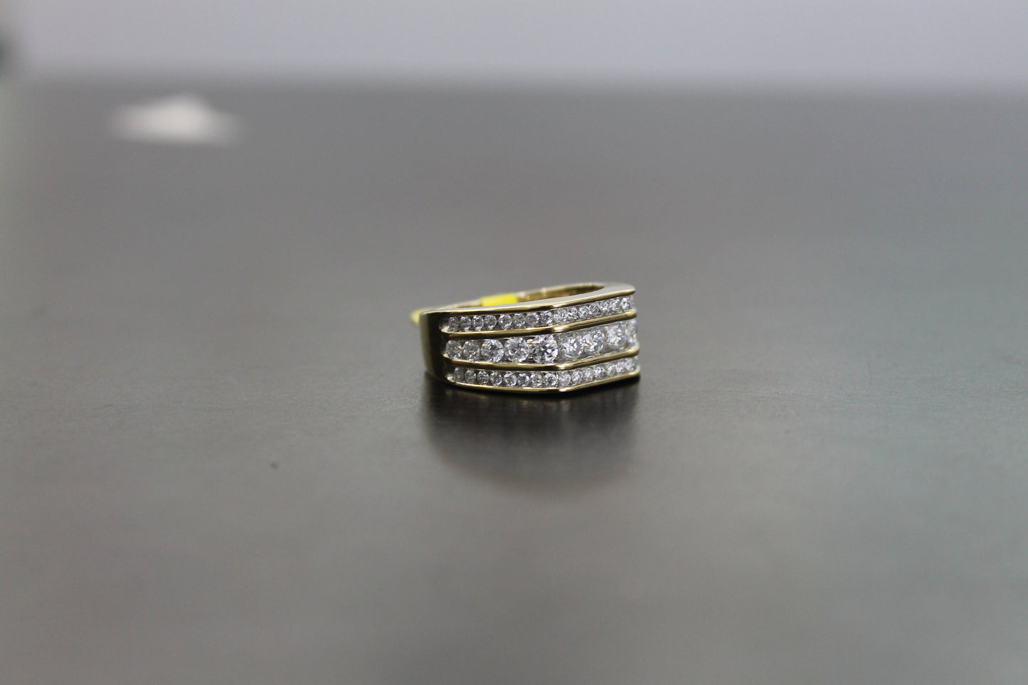 Natural Gold and Diamonds Mens princes Ring