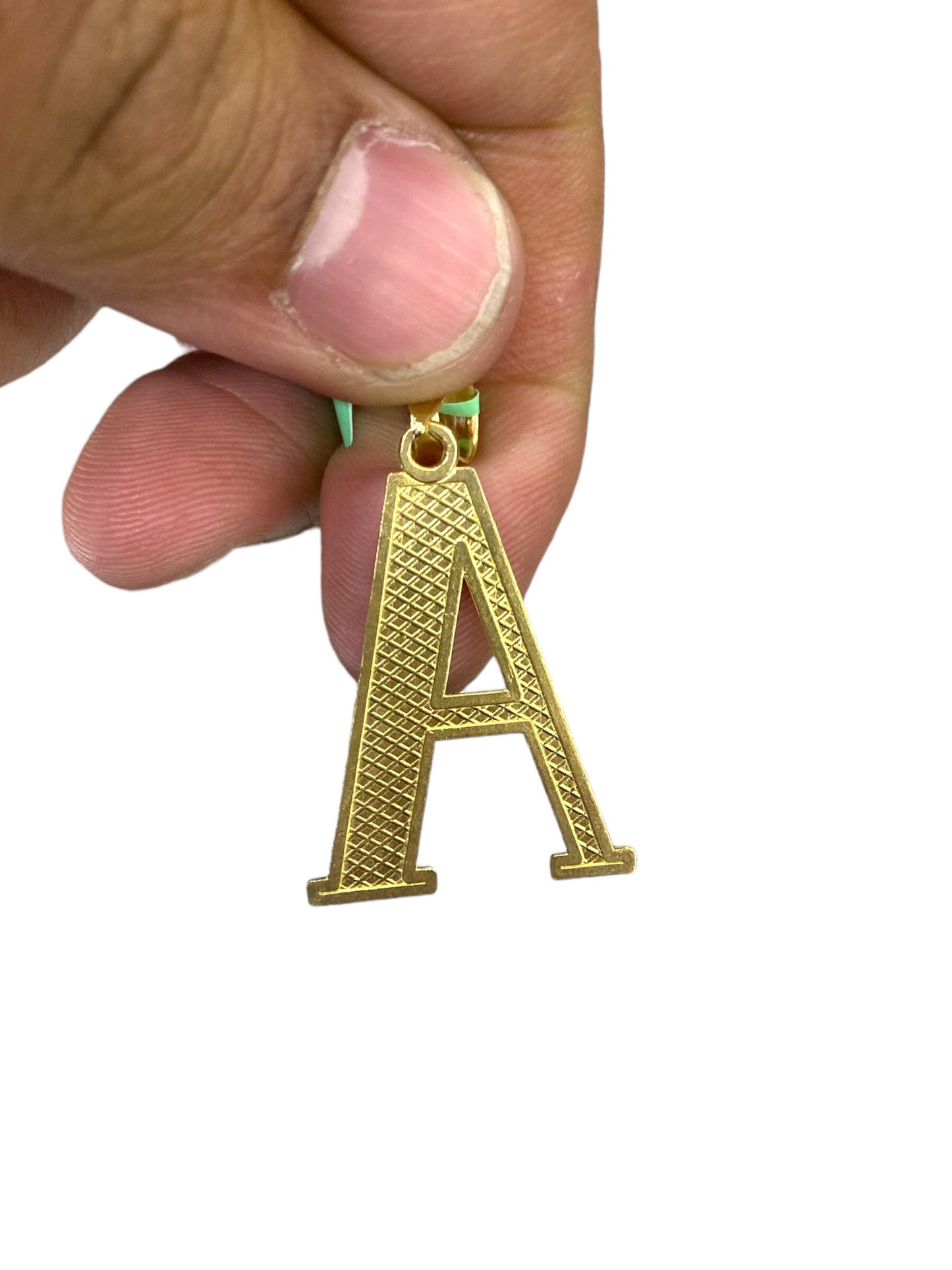 10k Gold Initial Alphabet pendant. A-Z