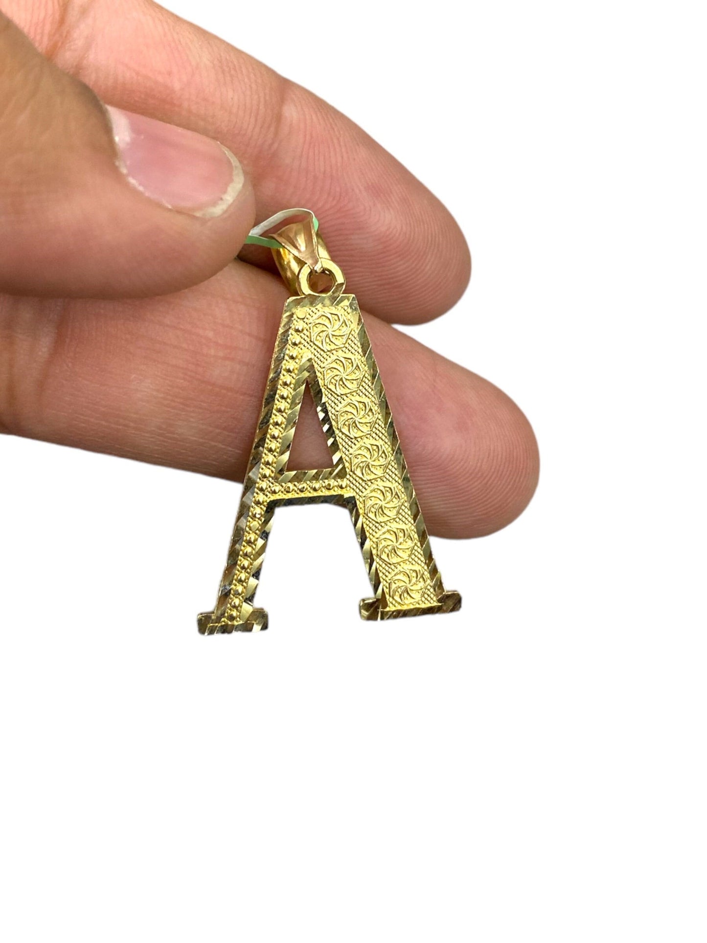 10k Gold Initial Alphabet pendant. A-Z